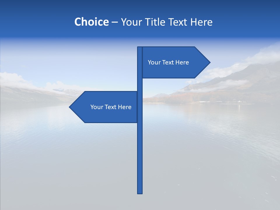 Situation View Blue PowerPoint Template