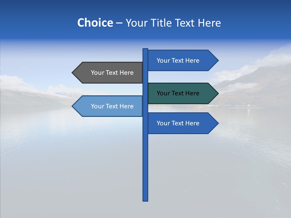 Situation View Blue PowerPoint Template