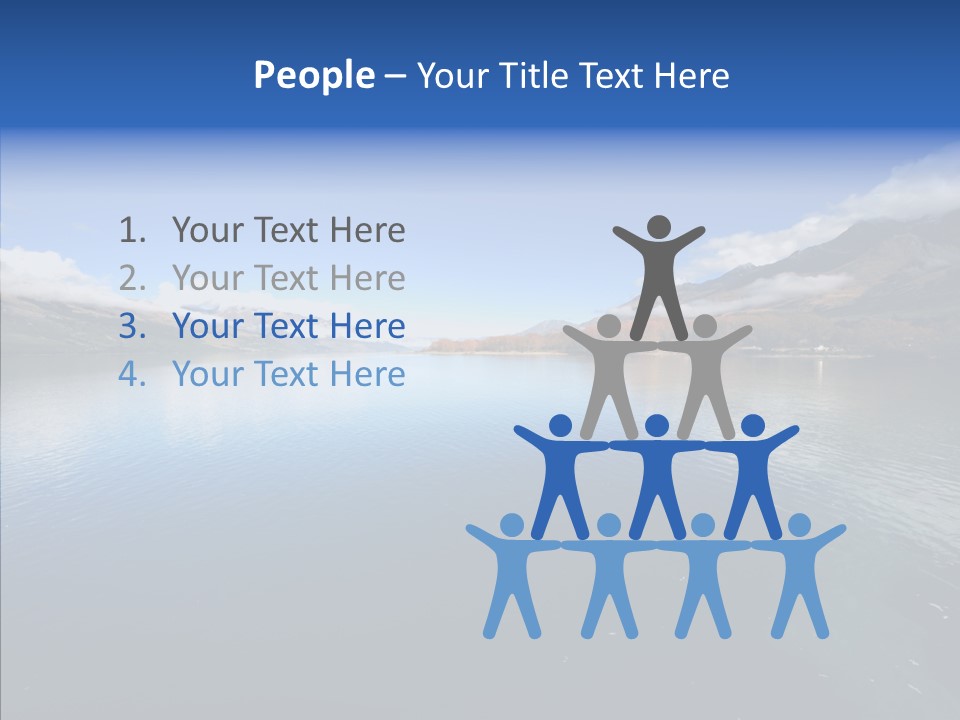 Situation View Blue PowerPoint Template