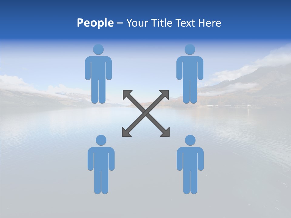 Situation View Blue PowerPoint Template