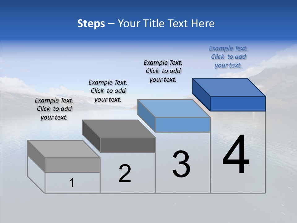 Situation View Blue PowerPoint Template