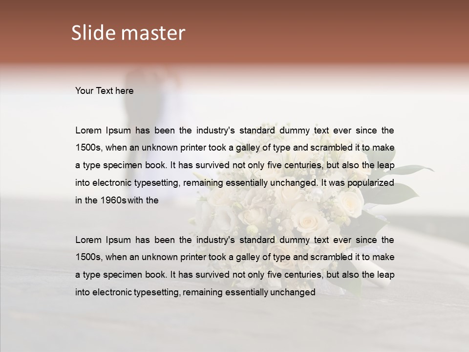 Dress Two Silhouette PowerPoint Template