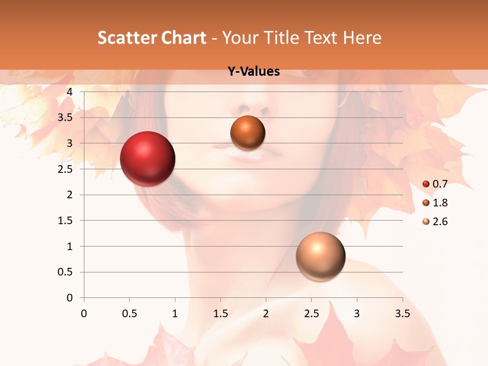 Leaf Wreath Isolated PowerPoint Template