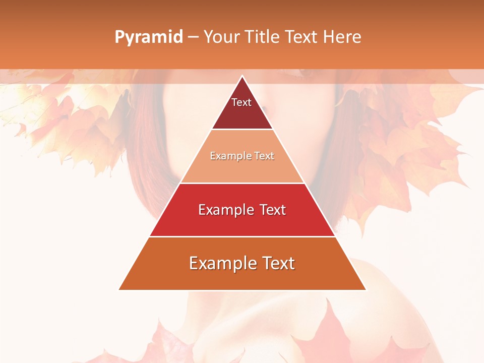 Leaf Wreath Isolated PowerPoint Template