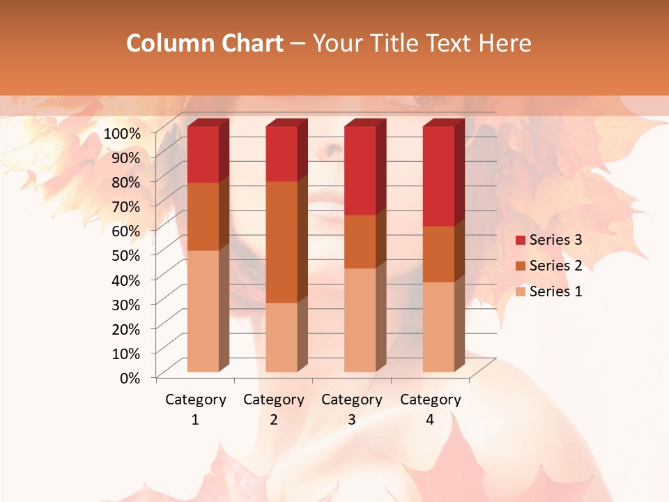 Leaf Wreath Isolated PowerPoint Template