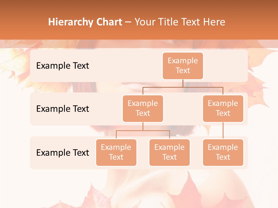 Leaf Wreath Isolated PowerPoint Template