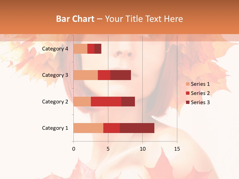 Leaf Wreath Isolated PowerPoint Template