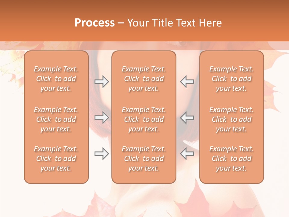 Leaf Wreath Isolated PowerPoint Template