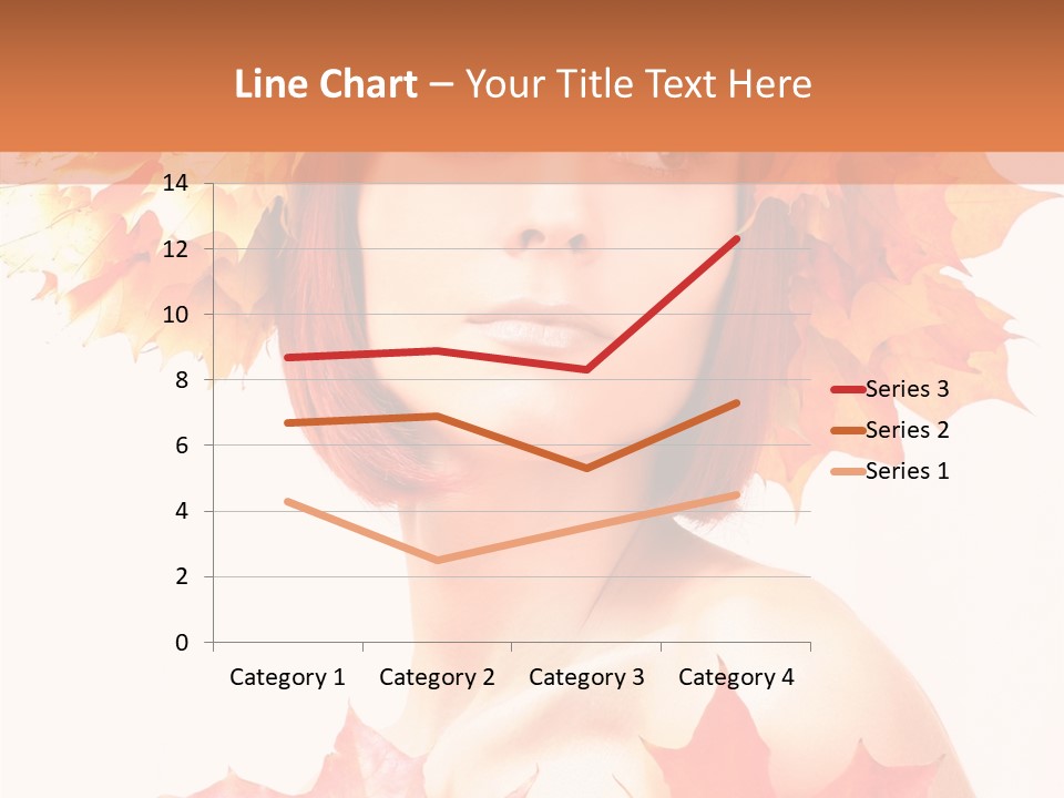 Leaf Wreath Isolated PowerPoint Template