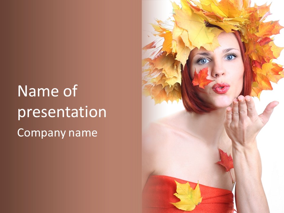 Lifestyles Lipstisk Seasons PowerPoint Template