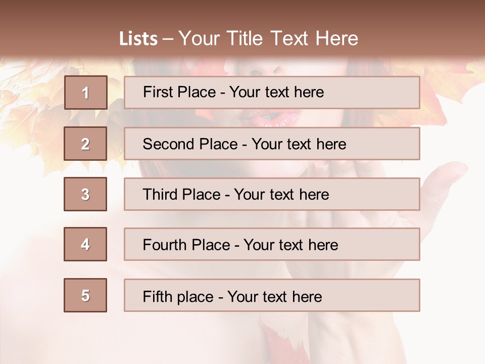Lifestyles Lipstisk Seasons PowerPoint Template