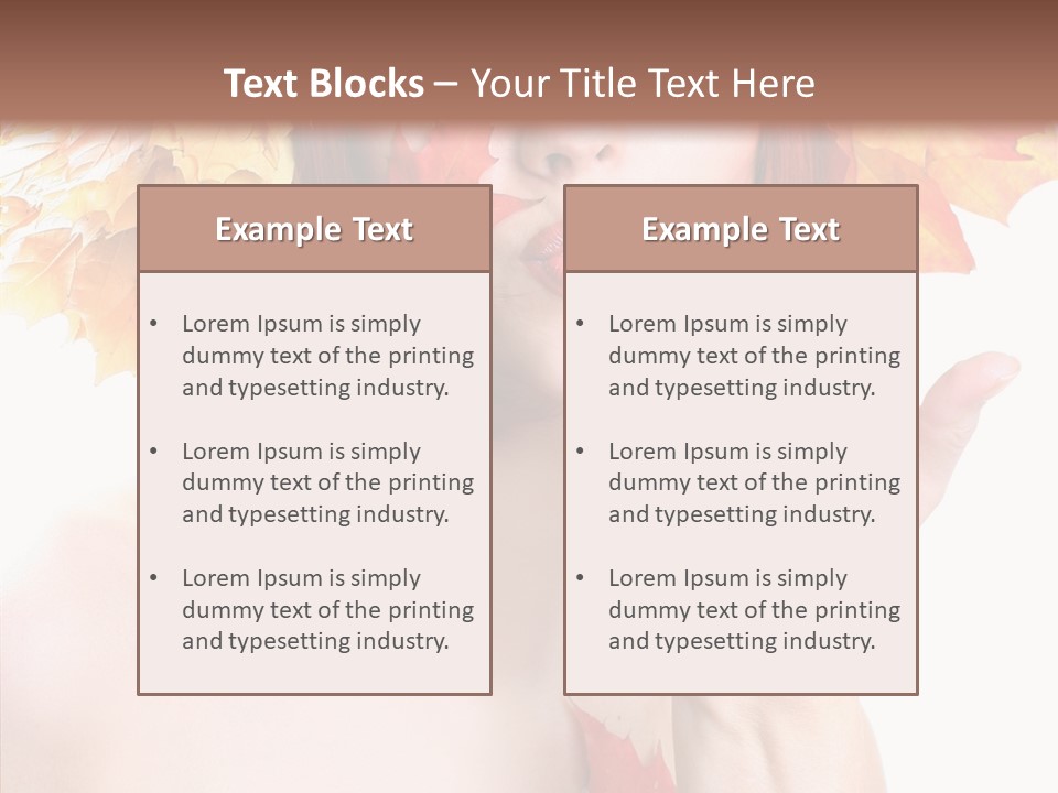 Lifestyles Lipstisk Seasons PowerPoint Template