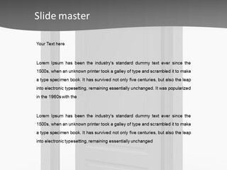 Way Entrance Open PowerPoint Template