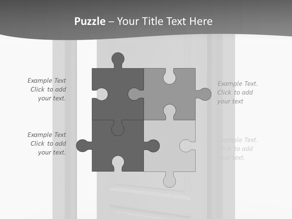 Way Entrance Open PowerPoint Template