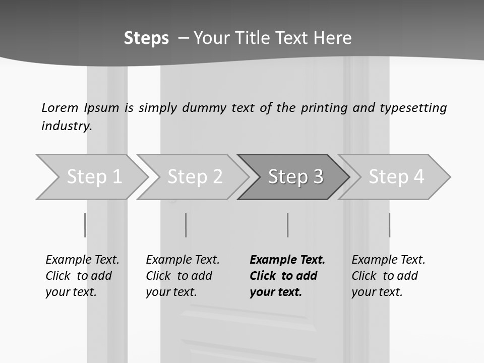 Way Entrance Open PowerPoint Template