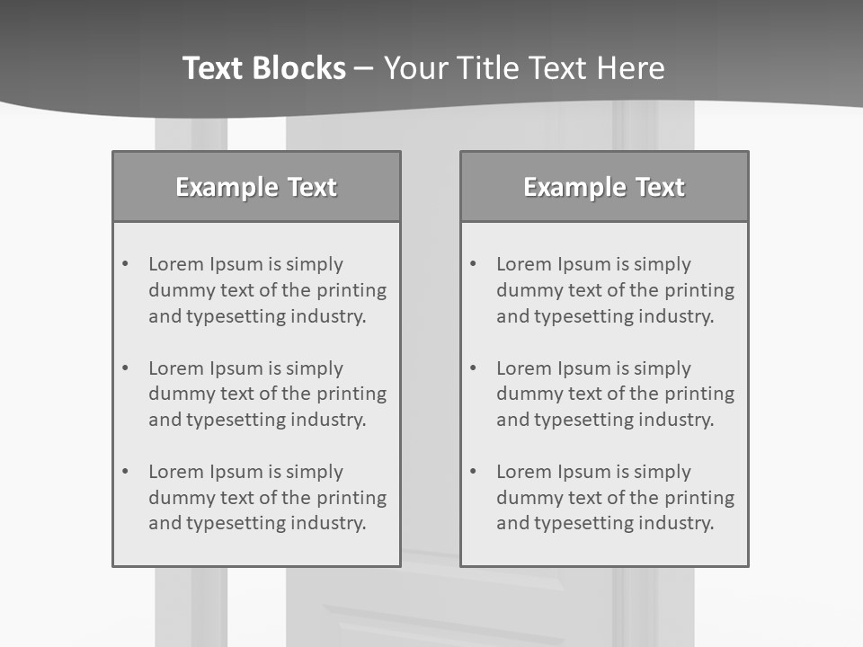 Way Entrance Open PowerPoint Template