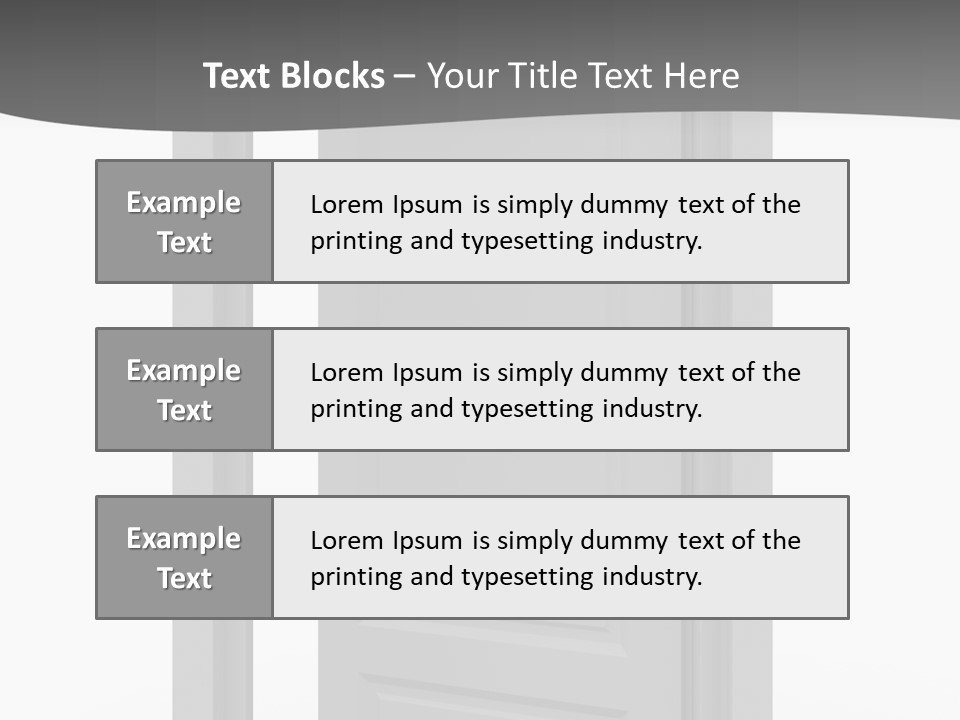 Way Entrance Open PowerPoint Template