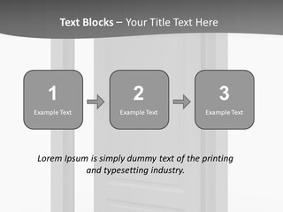 Way Entrance Open PowerPoint Template