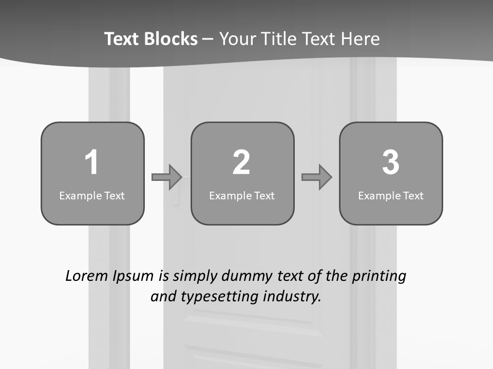 Way Entrance Open PowerPoint Template