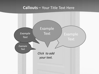 Way Entrance Open PowerPoint Template