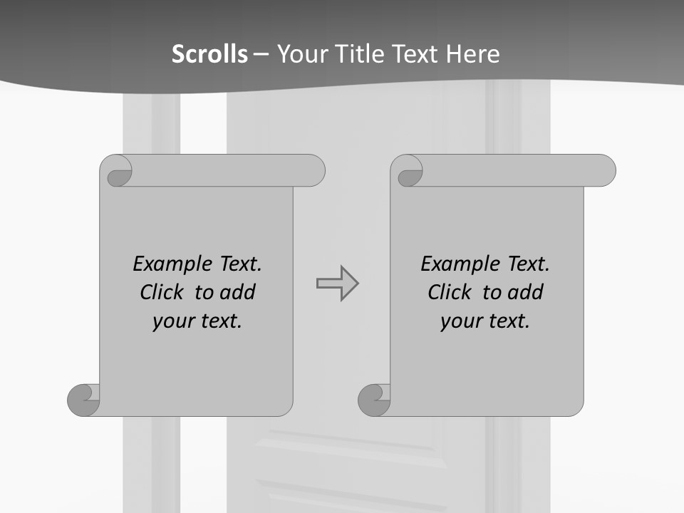 Way Entrance Open PowerPoint Template