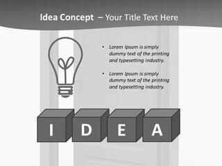 Way Entrance Open PowerPoint Template
