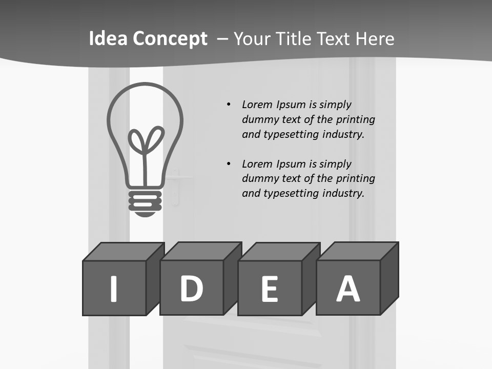 Way Entrance Open PowerPoint Template