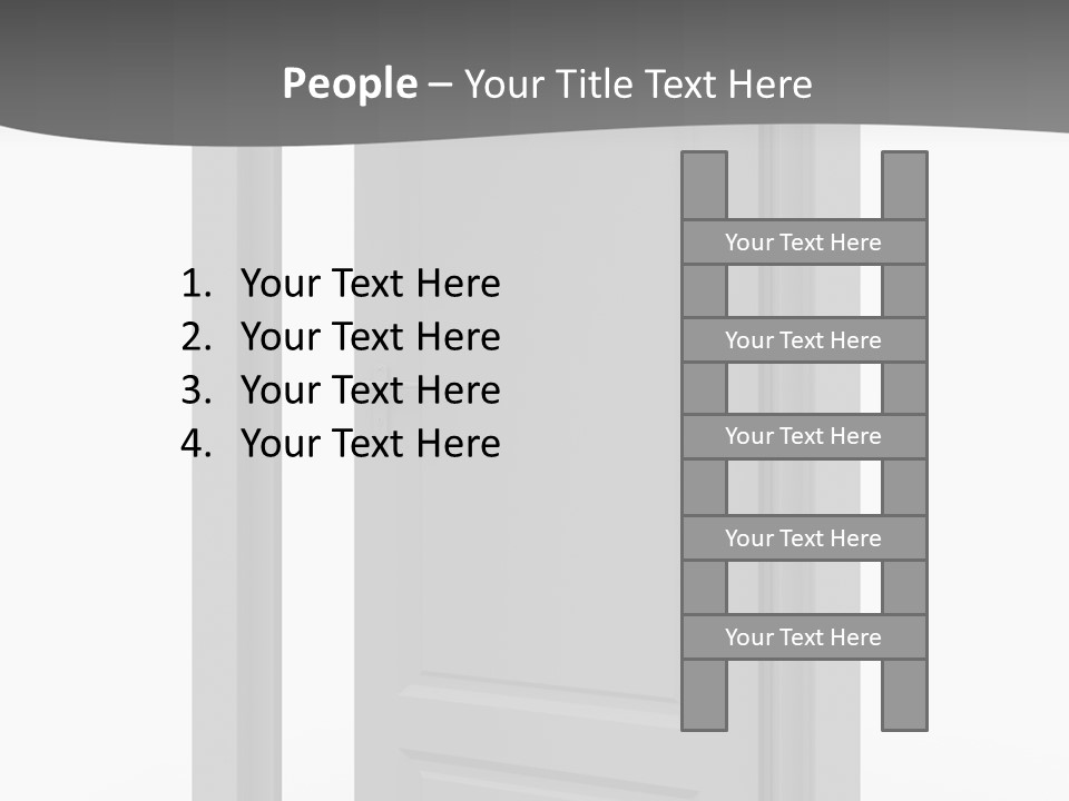 Way Entrance Open PowerPoint Template