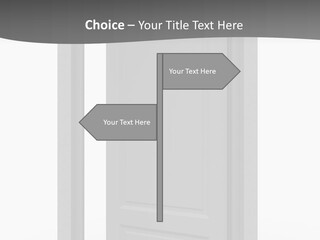 Way Entrance Open PowerPoint Template