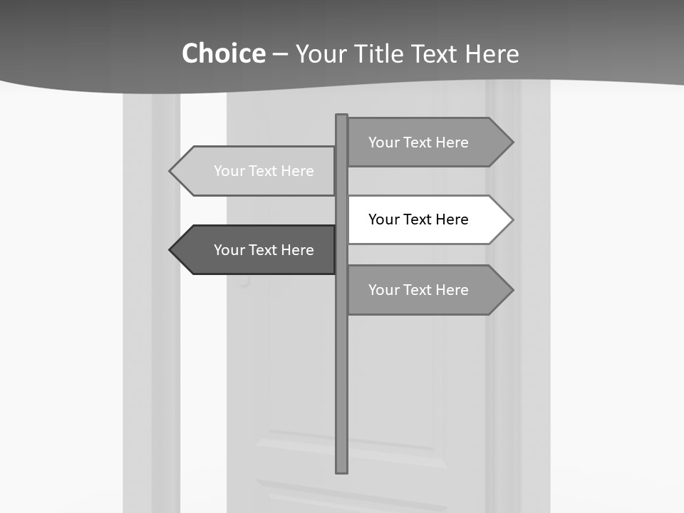 Way Entrance Open PowerPoint Template
