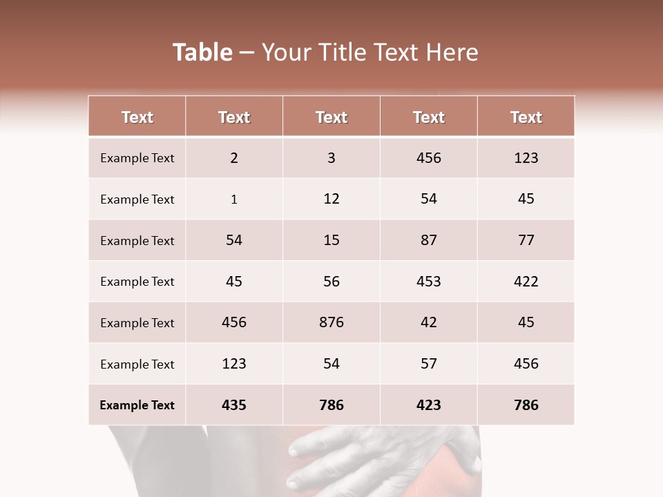 Cure Pull Pain PowerPoint Template