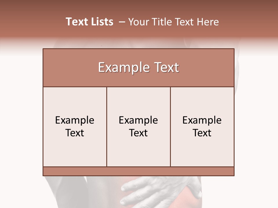 Cure Pull Pain PowerPoint Template
