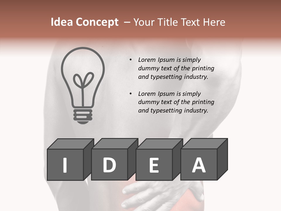 Cure Pull Pain PowerPoint Template