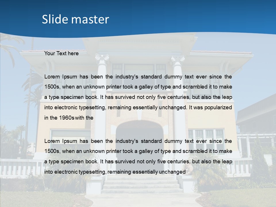 Mediterrain Residence Realtor PowerPoint Template