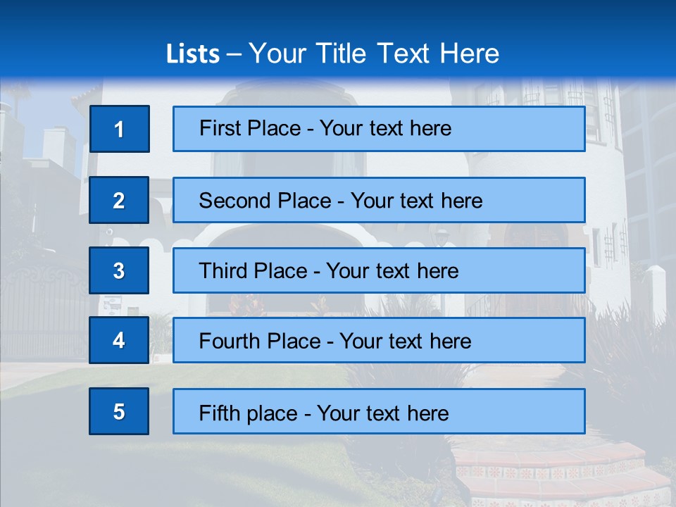 Residential Builder Mediterrain PowerPoint Template