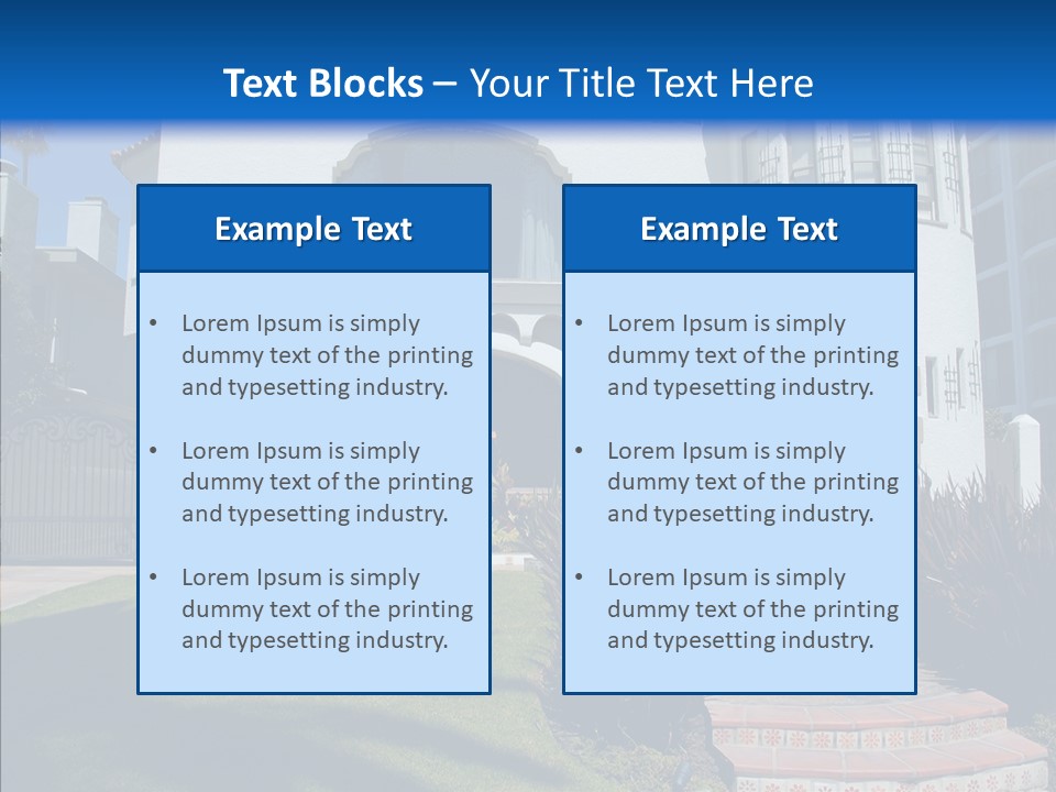 Residential Builder Mediterrain PowerPoint Template