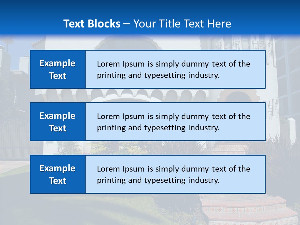 Residential Builder Mediterrain PowerPoint Template