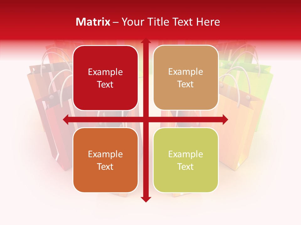 Illustration Consumerism Striped PowerPoint Template