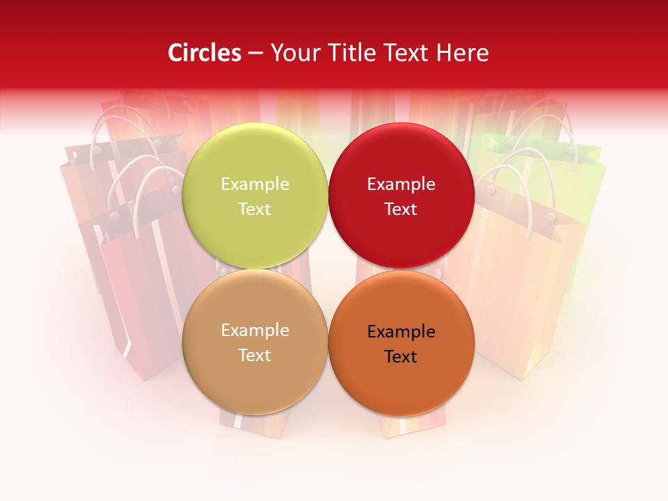 Illustration Consumerism Striped PowerPoint Template