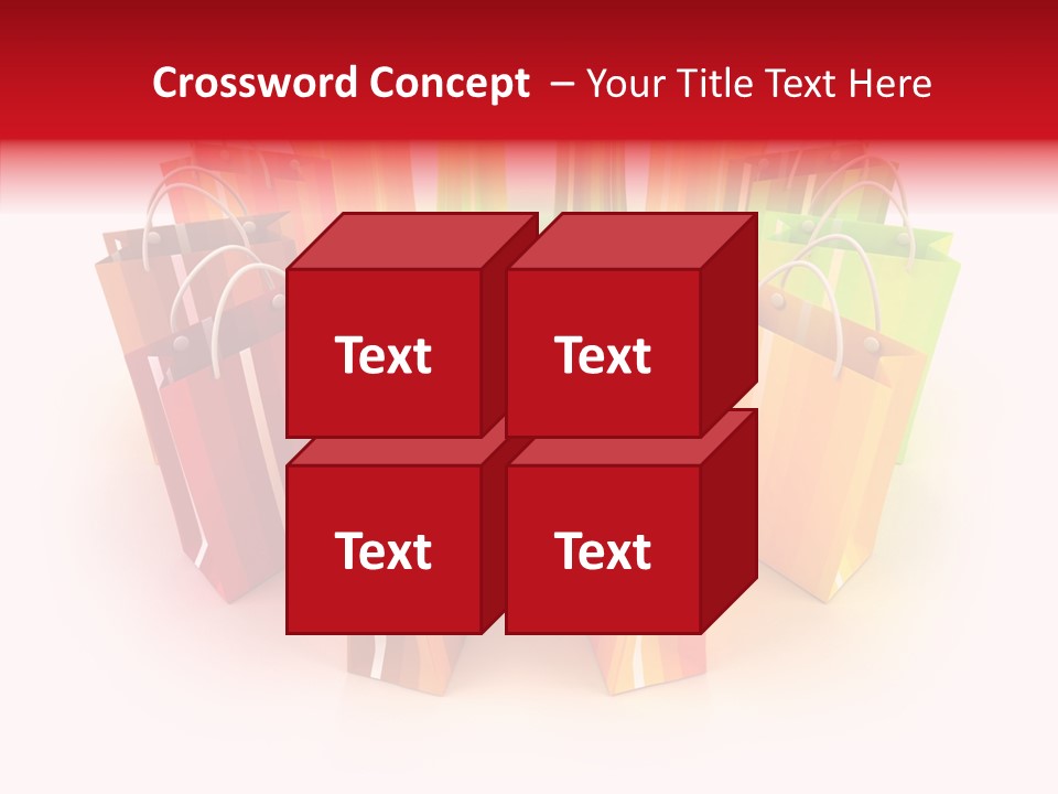 Illustration Consumerism Striped PowerPoint Template