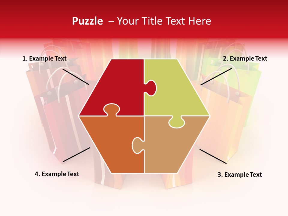 Illustration Consumerism Striped PowerPoint Template