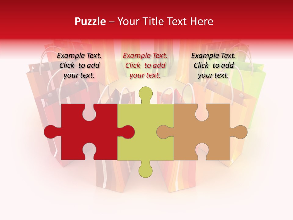 Illustration Consumerism Striped PowerPoint Template