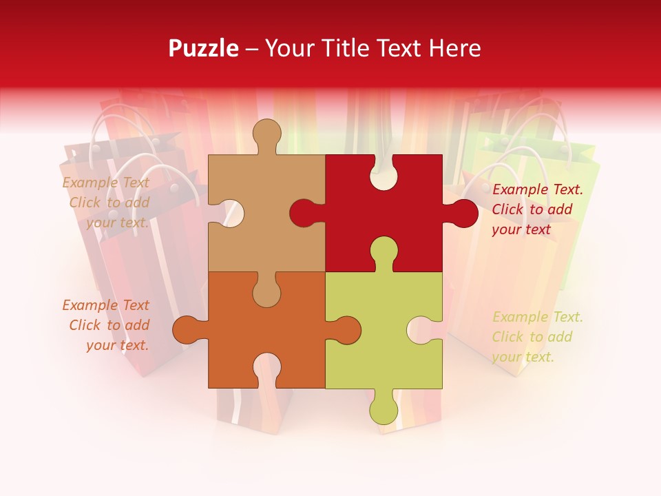 Illustration Consumerism Striped PowerPoint Template