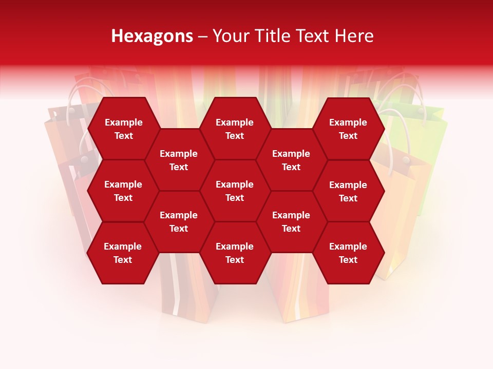 Illustration Consumerism Striped PowerPoint Template