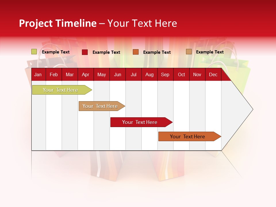 Illustration Consumerism Striped PowerPoint Template