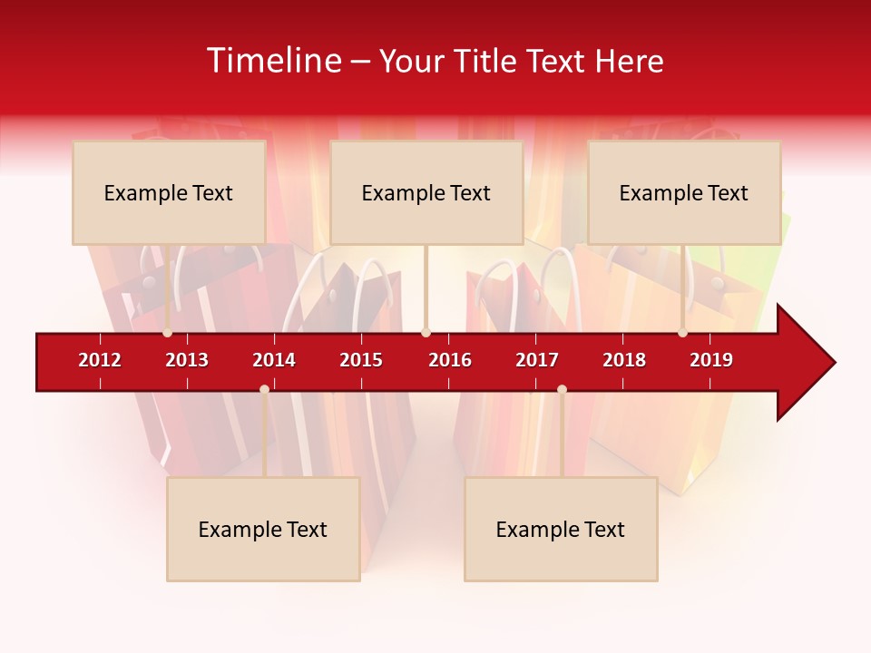 Illustration Consumerism Striped PowerPoint Template