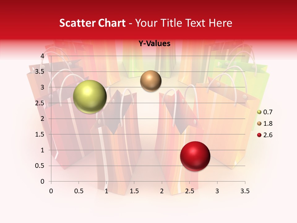 Illustration Consumerism Striped PowerPoint Template