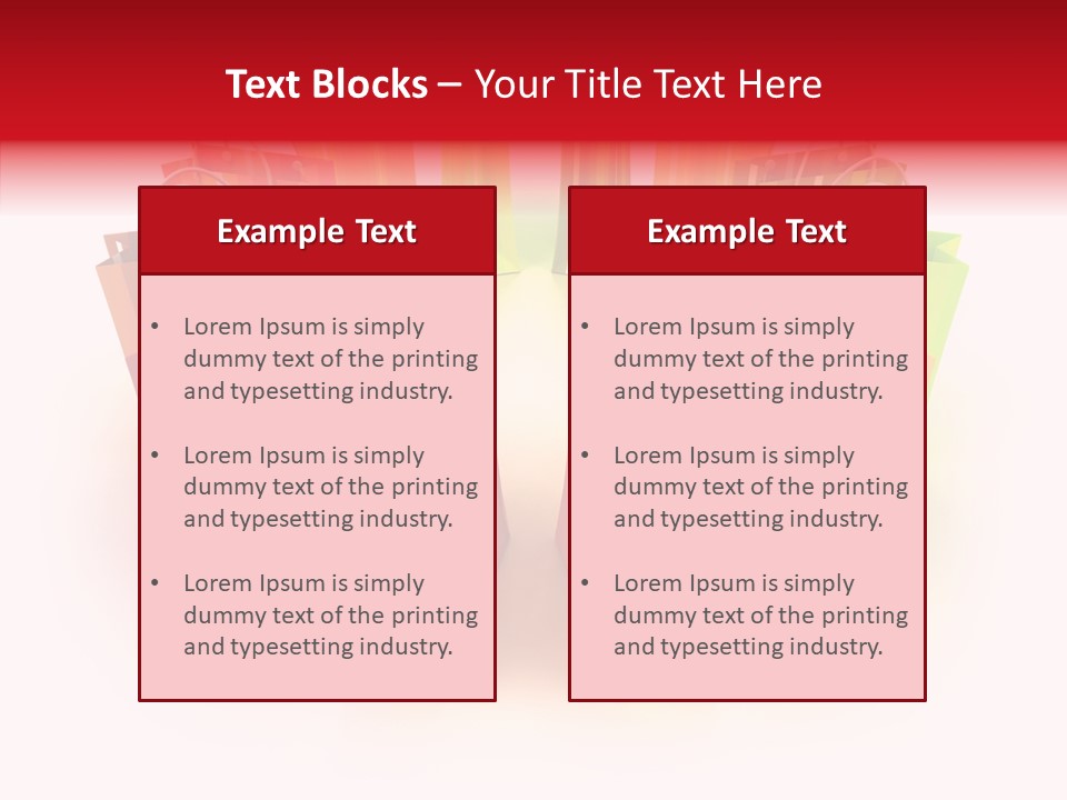 Illustration Consumerism Striped PowerPoint Template