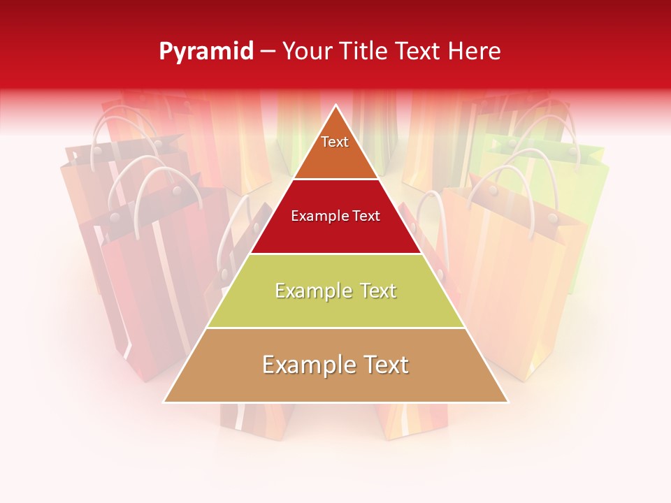 Illustration Consumerism Striped PowerPoint Template