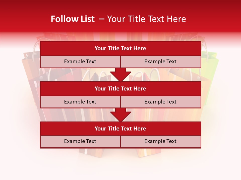 Illustration Consumerism Striped PowerPoint Template